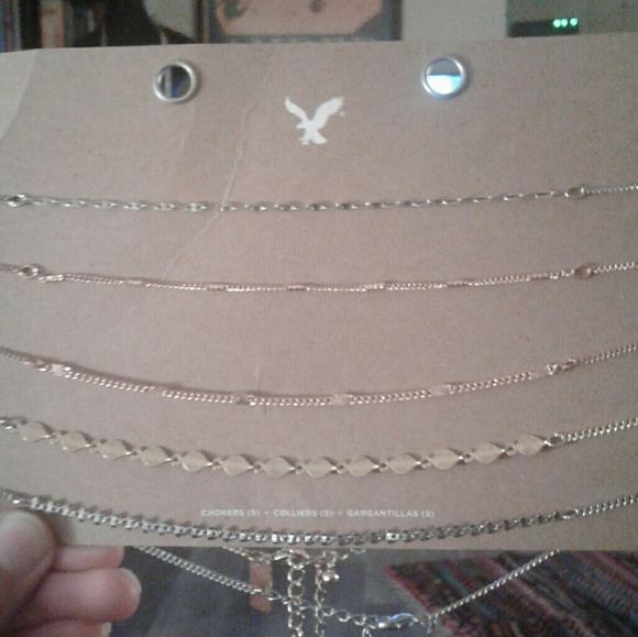 American Eagle Outfitters Jewelry - NWT American Eagle 5 Pack Metal Chain Chokers